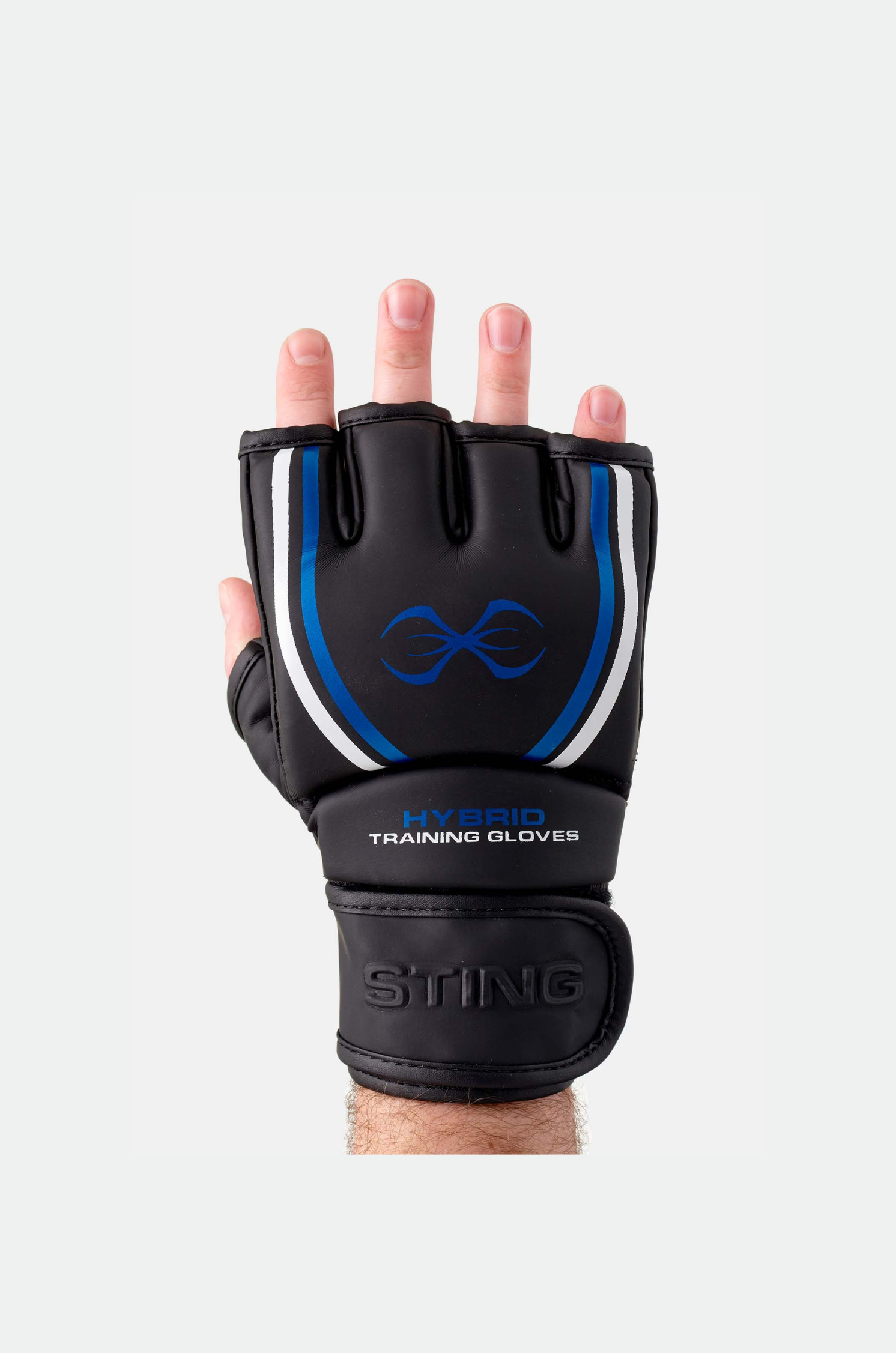 mma handschuhe training MMA Gel Hybrid Handschuhe-Schwarz/Blau – STING Germany