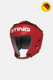 Sting IBA competition head protection with DBV test mark