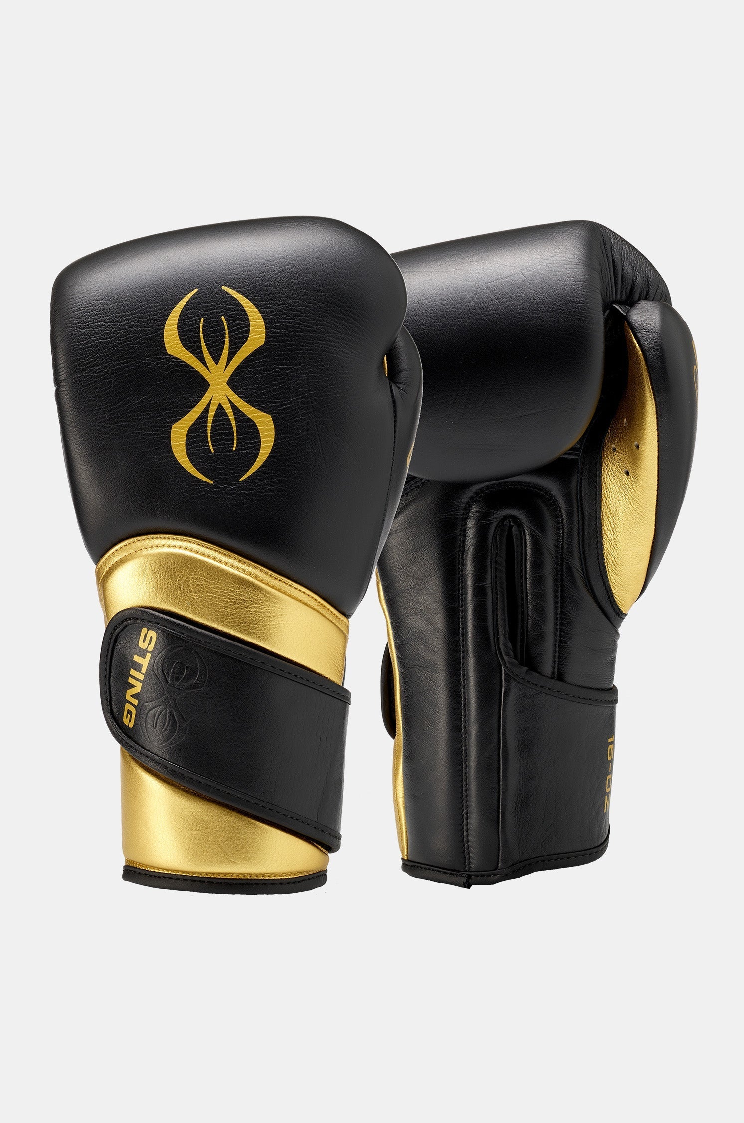 sparring handschuhe Viper X Sparring Boxhandschuhe (Klettverschluss)-Schwarz/Gold – STING Germany